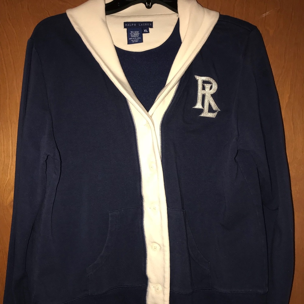 Ralph Lauren Fleece Button-Down Cardigan
